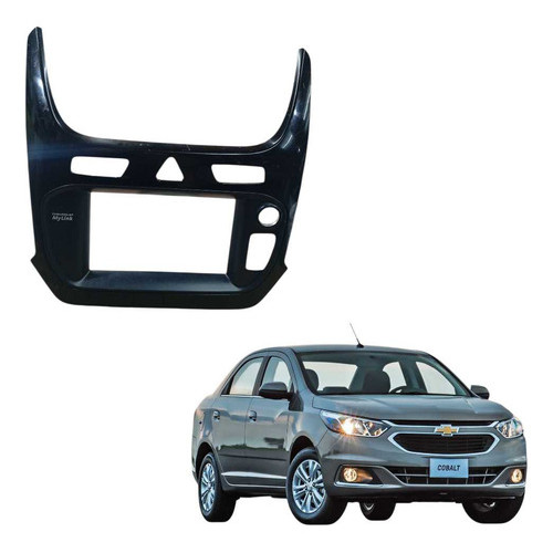 Moldura Multimídia Painel Central Cobalt 2016 A 20 Preto