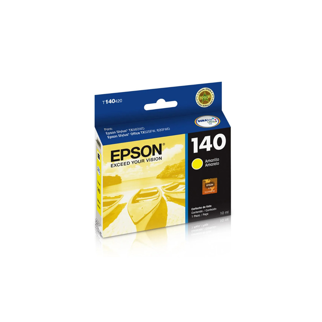 Cartucho de Tinta Epson T140 T140420 Amarelo | TX560WD T42WD TX620FWD