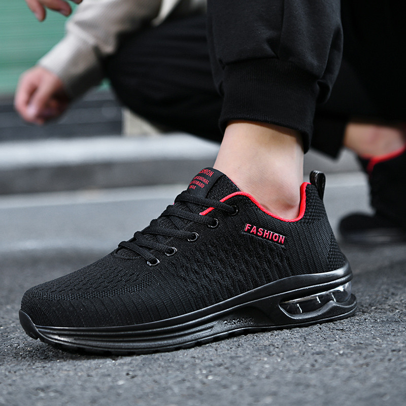 Beamon primavera sapatos masculinos malha respirável sapatos esportivos masculinos vermelho All-Match sapatos masculinos