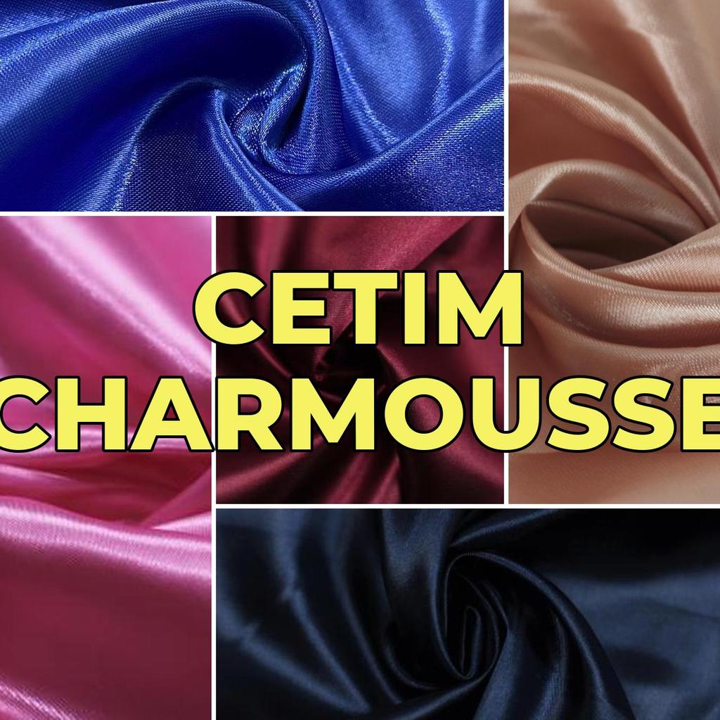 7 Metros Tecido Cetim Charmousse Liso Comum (7m x 1.45m)