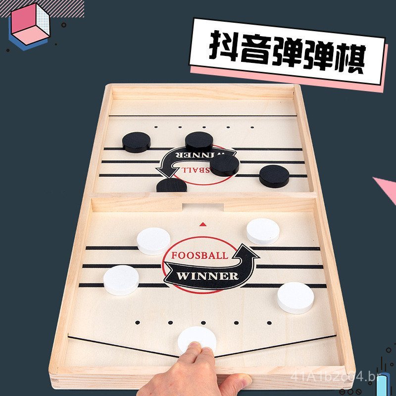Popular jogo de xadrez de madeira com efeito de rebote para dois jogadores, xadrez interativo entre pais e filhos, jogo