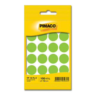 Etiqueta adesiva TP19 verde neon Pimaco em Oferta na Shopee