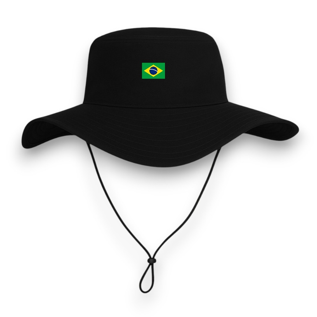 Chapéu Bucket Australiano hat Trilha Bone Chapéu boonie hat caçador BRASIL Bucket Chapéu Adulto brasil Chapeu