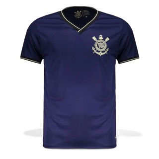 Camisa Corinthians Roxa Casual Torcedor Masculina Oficial