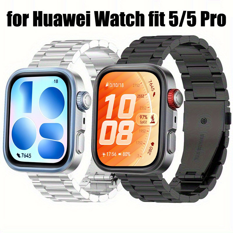 Pulseira De Relógio Para Huawei Watch Fit 5 4 Pro Fit5 3 Smartwatch Aço Inoxidável Metal Correa