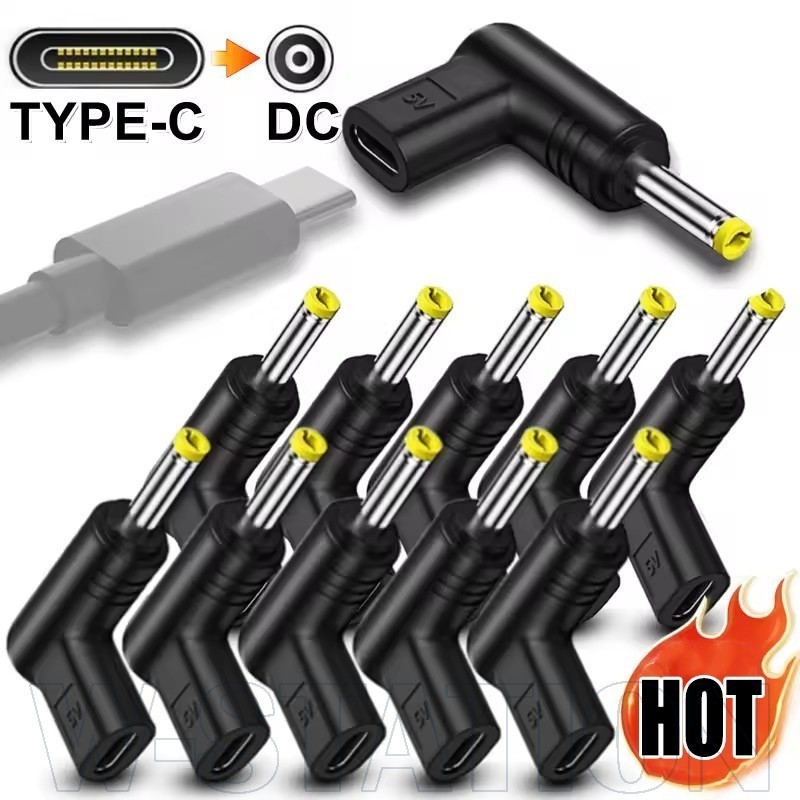 4-1Pcs PSP 5V Tipo-C Para DC Power Jack-Telefone , PC , Laptops-Conector De Porta De Carregamento USB-Plugue Adaptador M