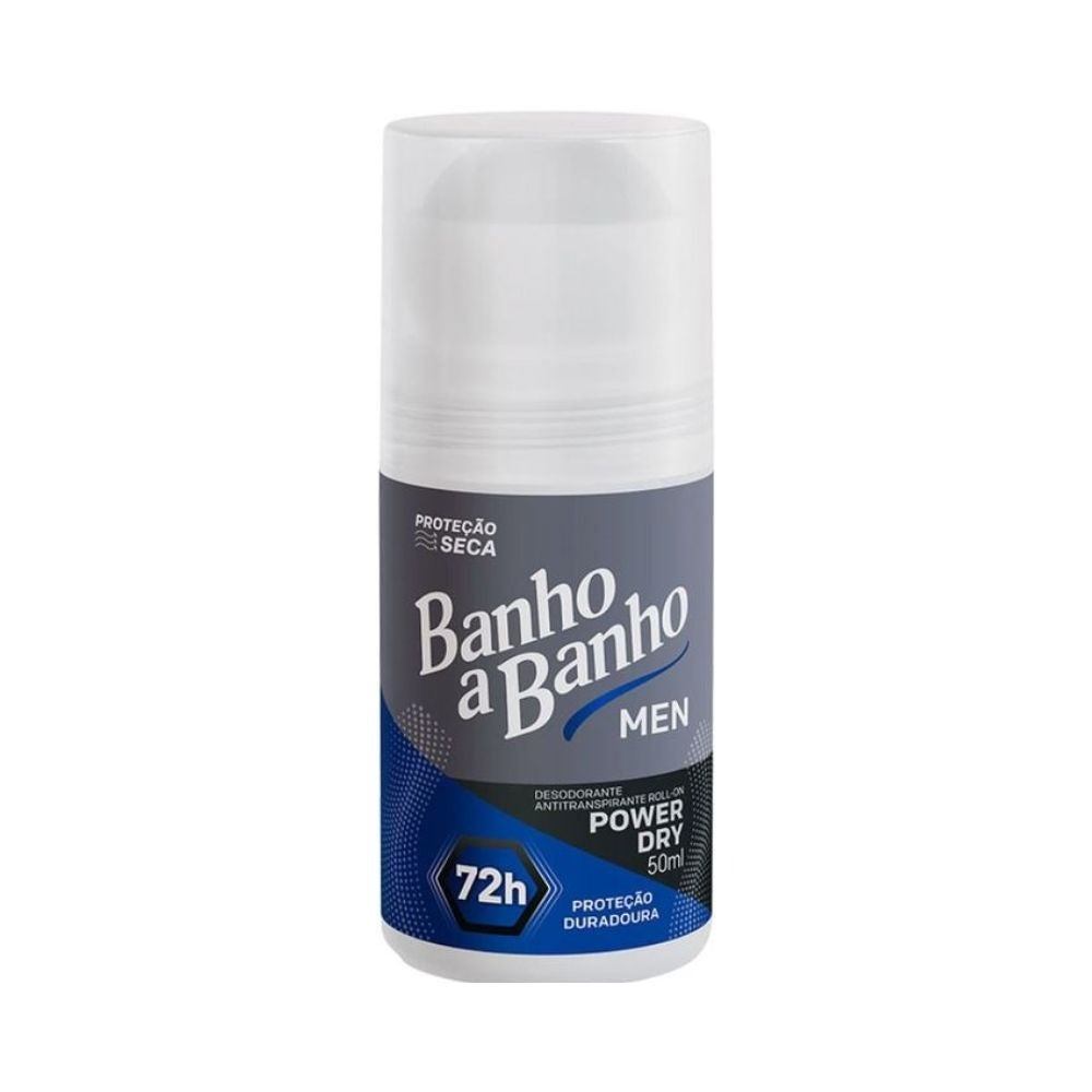 Desodorante Roll On Banho A Banho Masculino Energy Dry 50ml