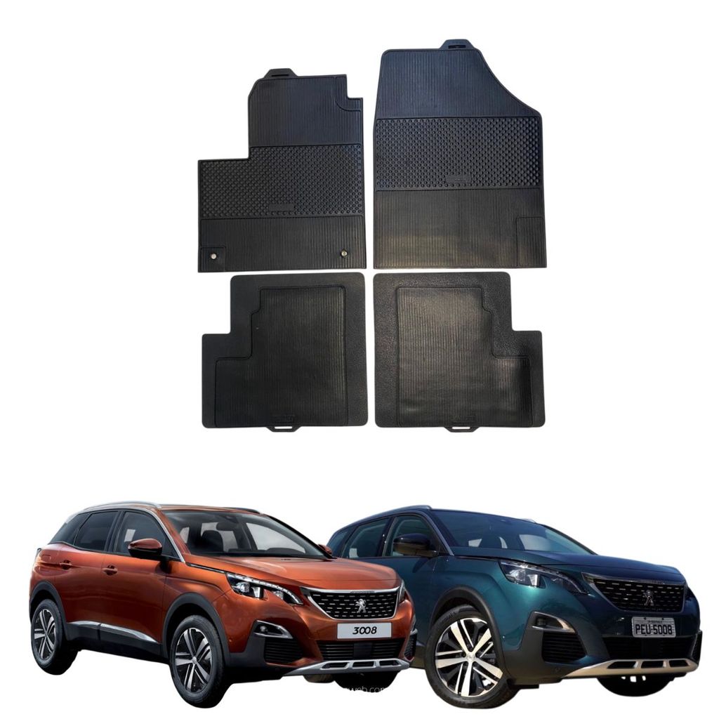 Tapete Peugeot 3008/5008 17-20 Stratus 100% Borracha Borcol