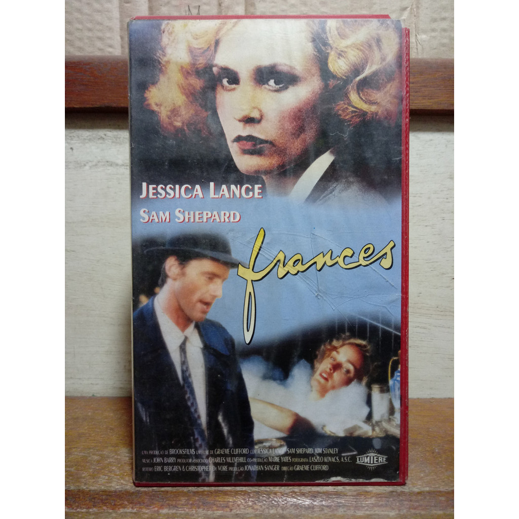 Vhs Frances - Jessica Lange - Jonathan Banks - Bonnie Bartlett