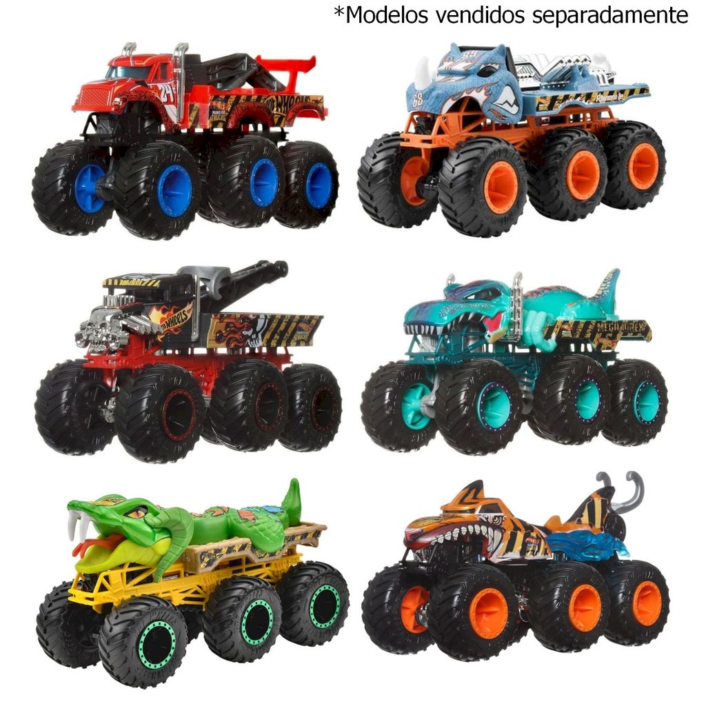 Monster Trucks Big Rigs - Caminhão Reboque - 1/64 - Hot Wheels - Mattel em Oferta na Shopee