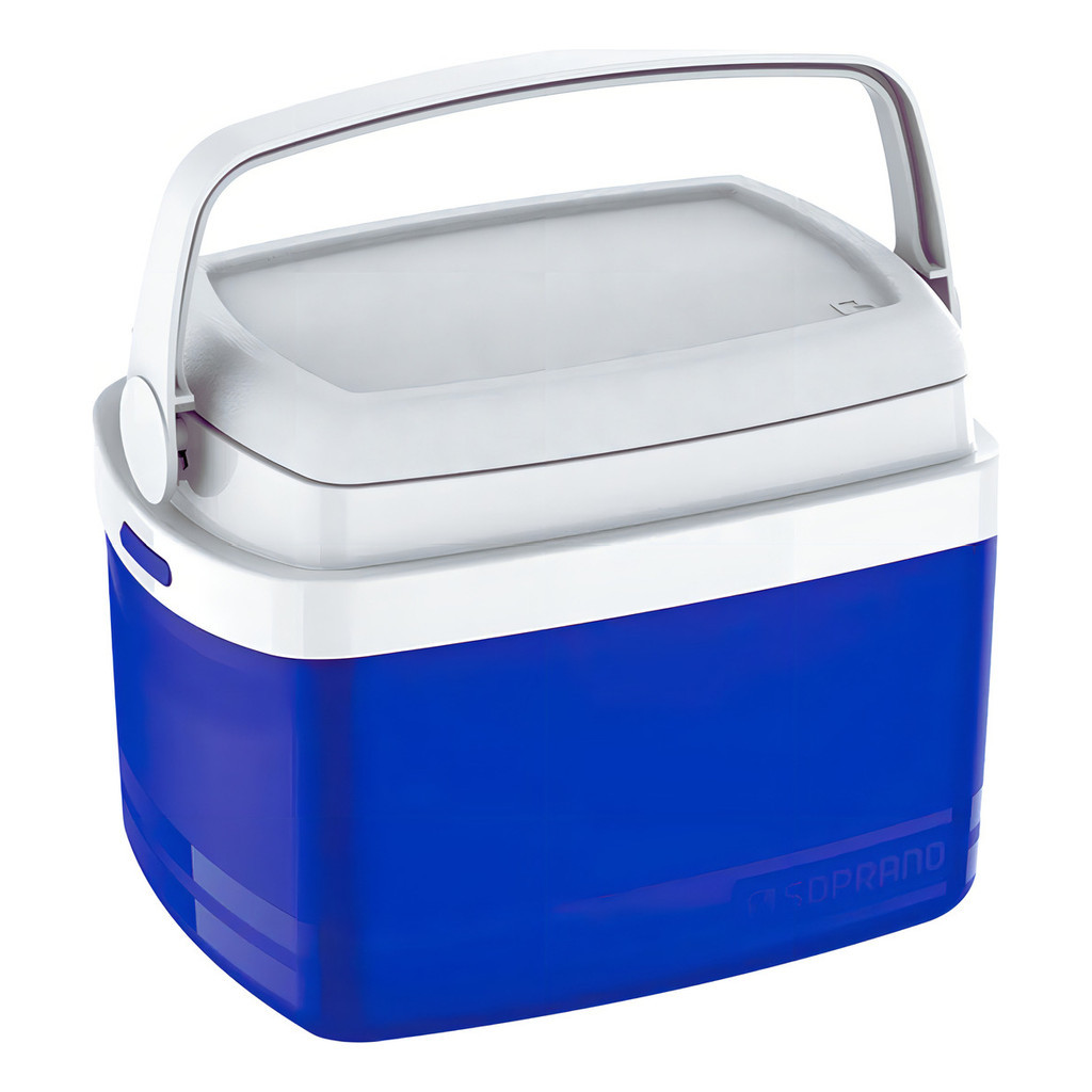 Caixa Térmica Cooler Balde 5l Azul Tropical Soprano Multiuso
