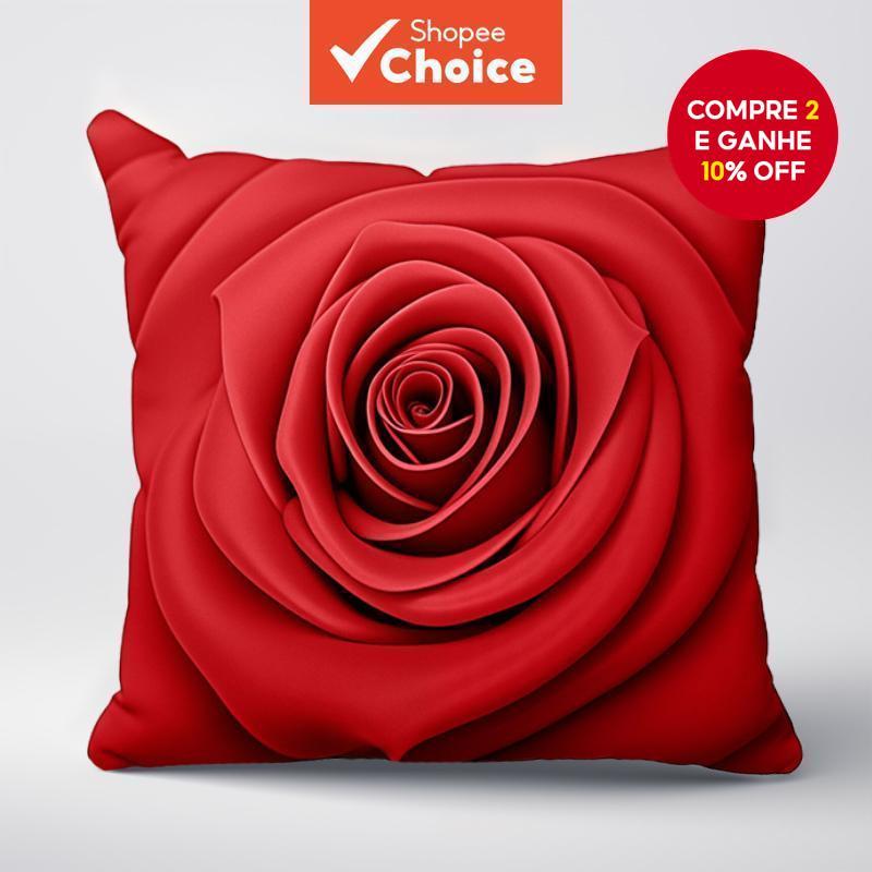Flor Capa De Almofada Dia Dos Namorados Coração Fronha Cadeira De Escritório Sofá Cama Decoração Para Casa Lance em Oferta na Shopee