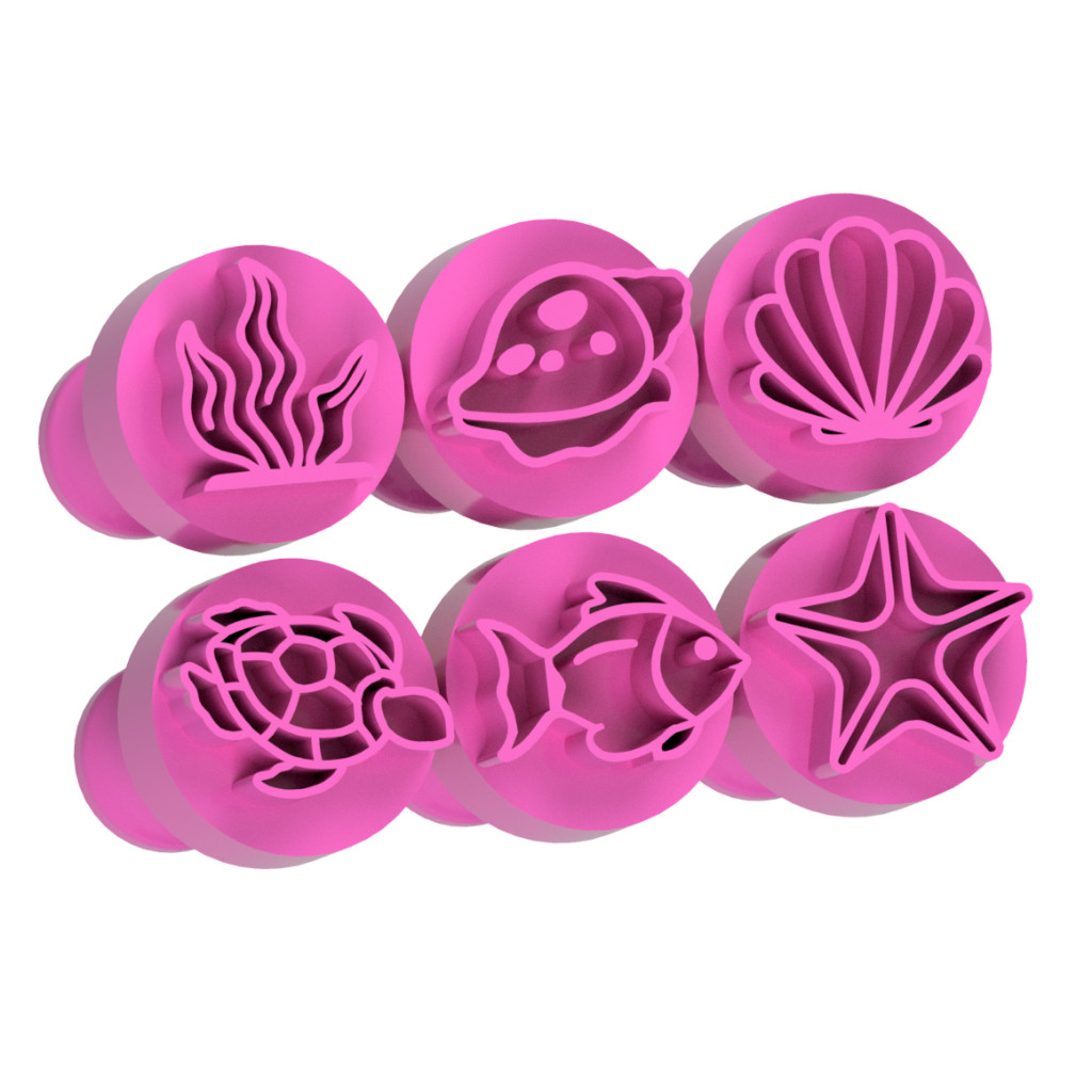 Carimbos para Docinhos Fundo do Mar 2 em Oferta na Shopee