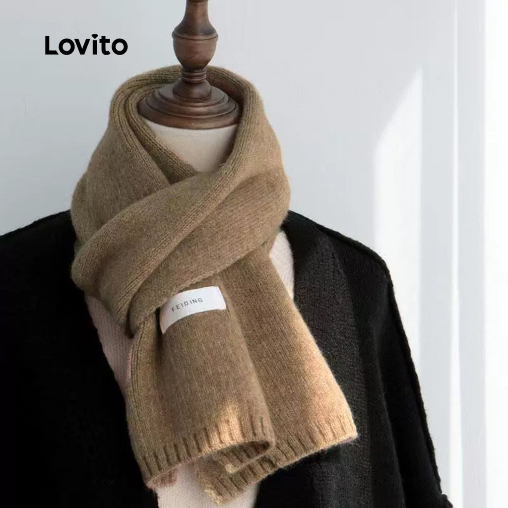 Lovito  Lenços Simples Informais. LFA108320 em Oferta na Shopee