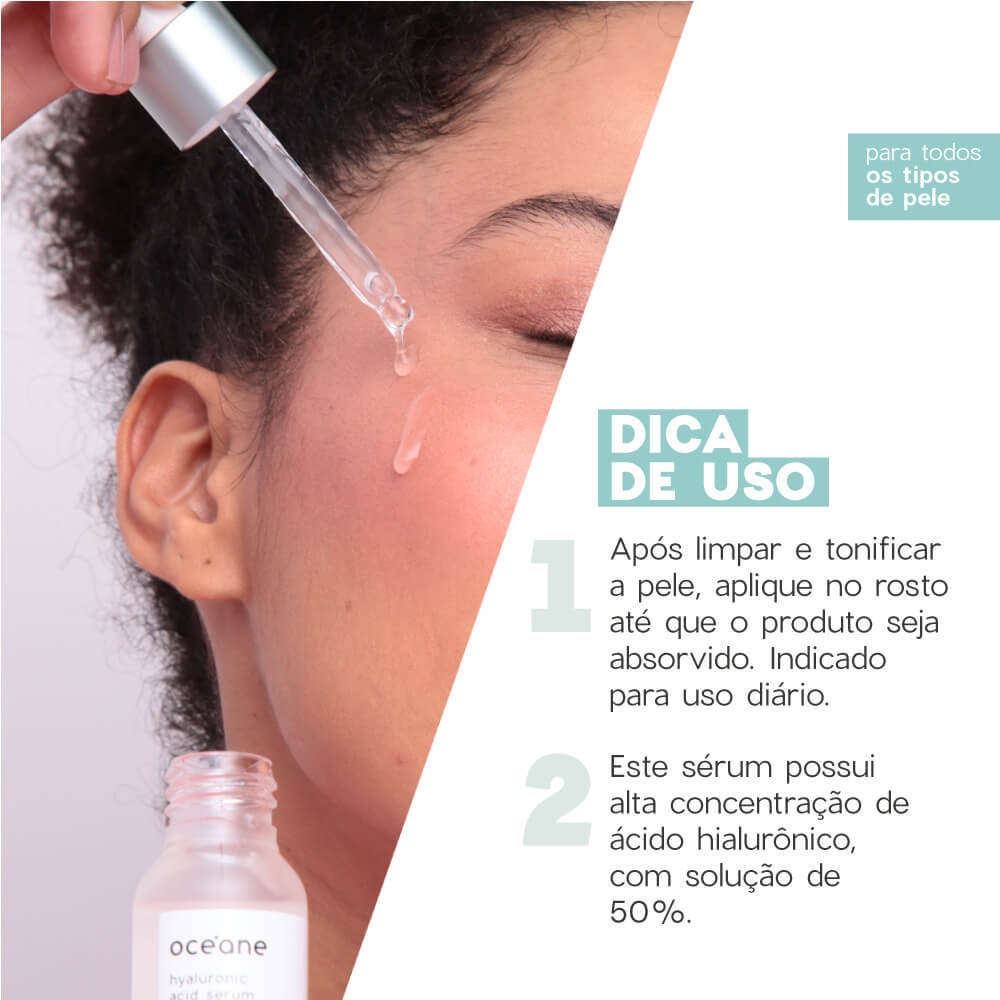Detalhes do Sérum Facial com Ácido Hialurônico - Hyaluronic Acid Serum 30ml