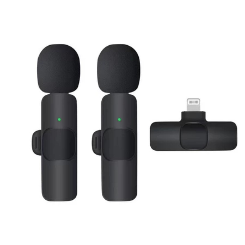 Microfone Lapela Sem Fio Celular 1.9ms Baixa Latência Redução Ruído Live Vídeo curtos