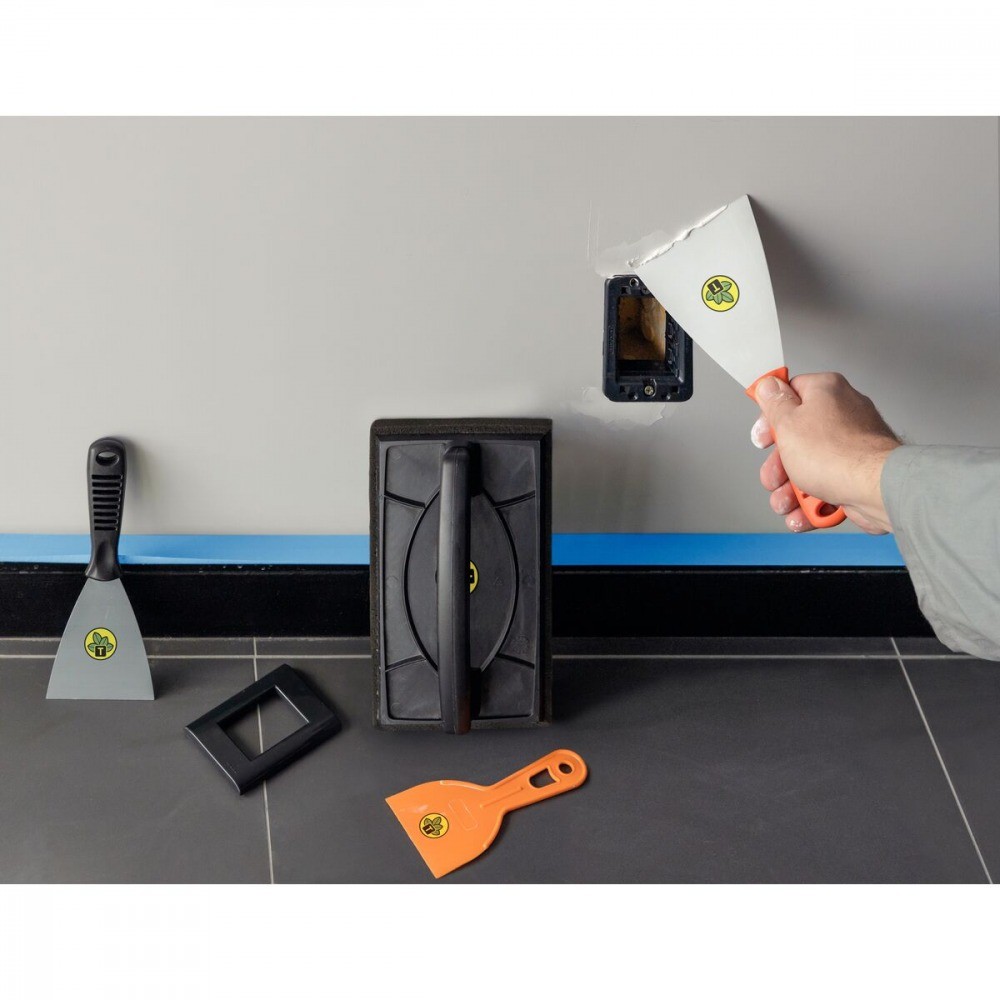 Detalhes do Espátula flexível metálica 8 cm com cabo plástico Tramontina