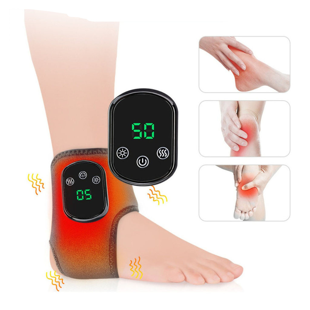 Massageador Elétrico De Pés Com Aquecimento Recarregável E Vibração Para Alívio Da Dor No Tornozelo em Oferta na Shopee