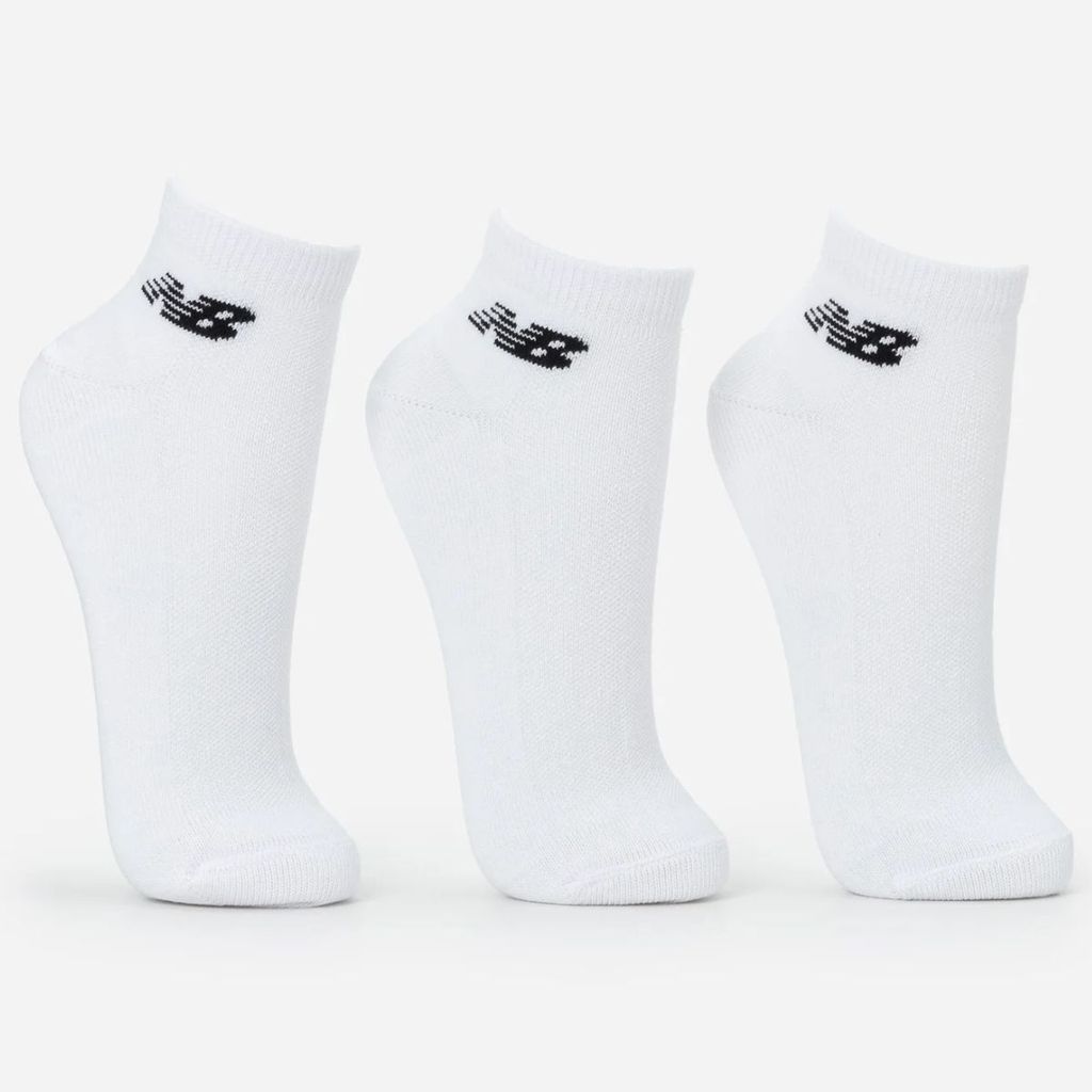 Kit Meia New Balance Logo Cano Curto C/ 3 Pares - Branco em Oferta na Shopee