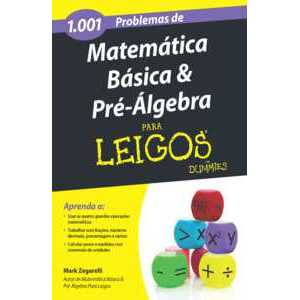 Livro 1001 problemas de matemática básica e pré-álgebra para leigos - Novo DFP