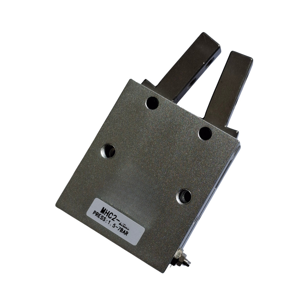 Garra Pneumática Angular 10mm MHC-10D Tipo Pinça Dupla Ação Automação Industrial