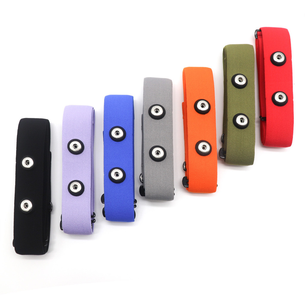Cinta torácica de substituição para sensor de frequência cardíaca, com cor ajustável, compatível com Polar, Garmin e Mav