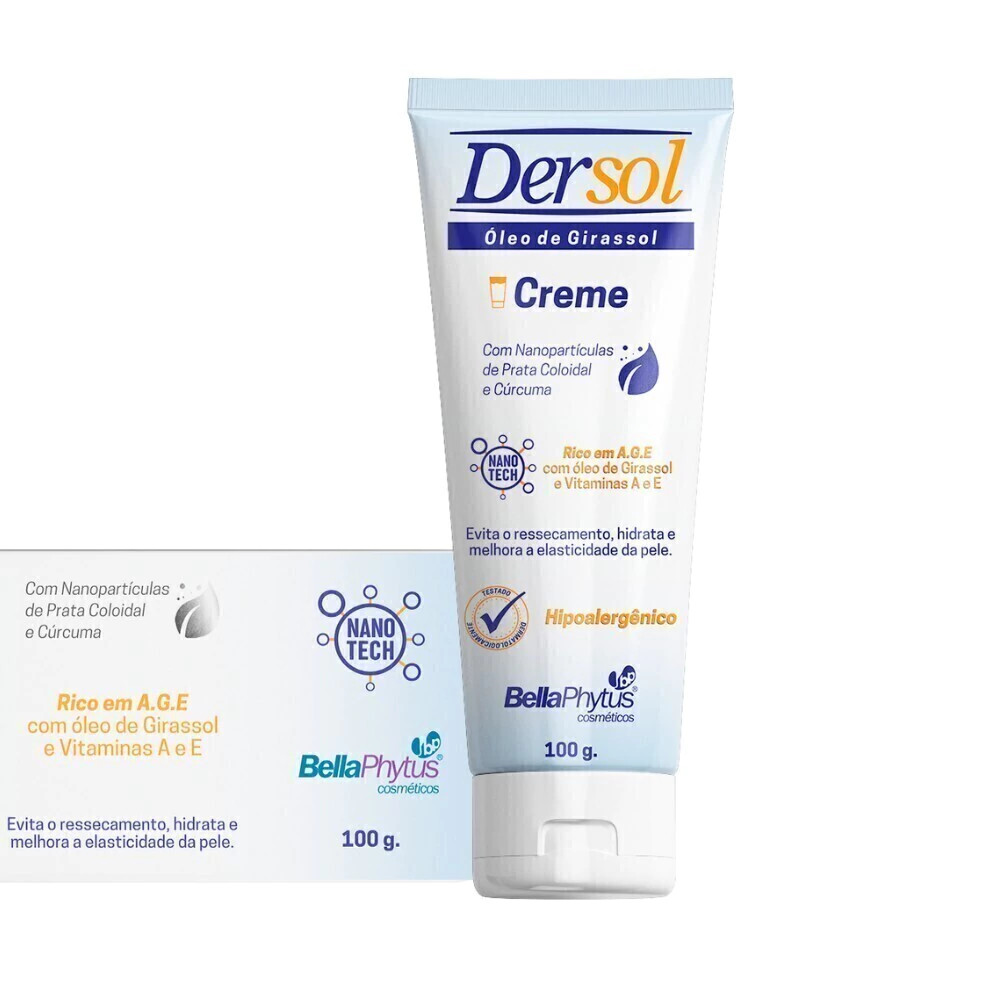 Oleo de Girassol (A.G.E) Creme Dersol 100g - BellaPhytus