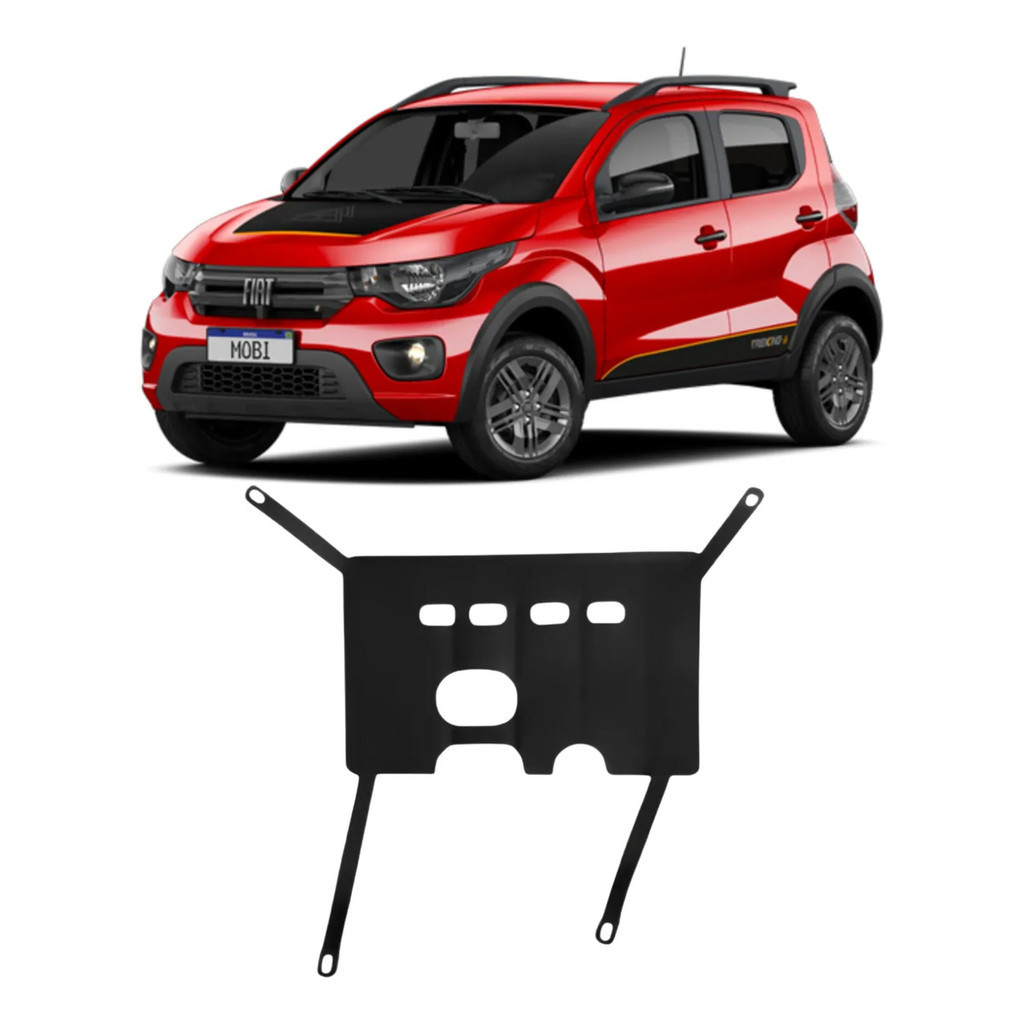 Protetor Carter Fiat Mobi Slim Chapa 0,9mm Braco 0,9mm