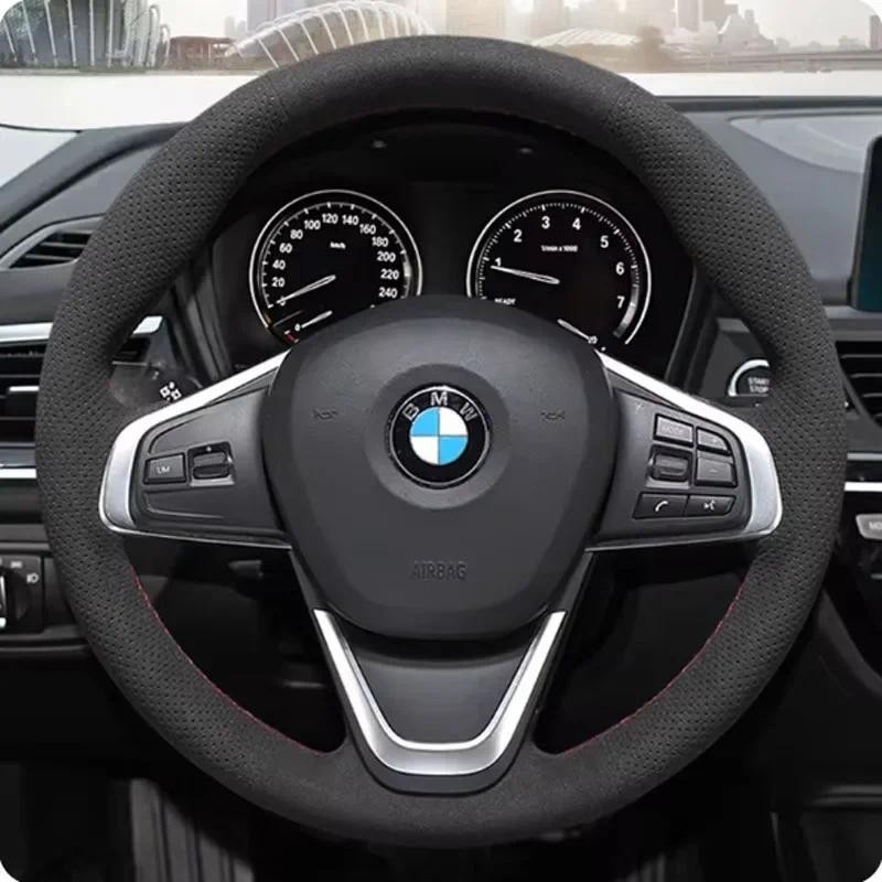 Para BMW F45 F46 X1 F48 X2 F39 Acessórios Do Carro DIY Costurado À Mão Preto Antiderrapante Resistente Ao Desgaste Camur