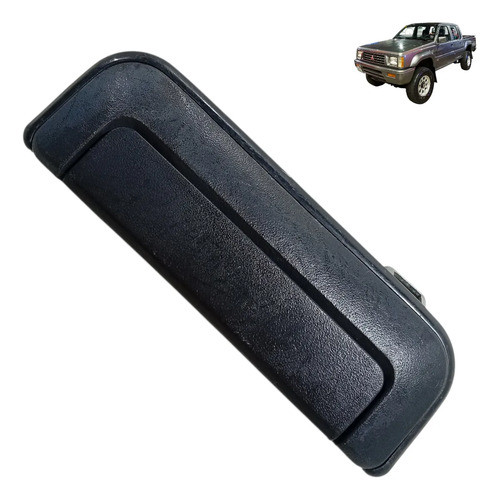 Macaneta Traseira Puxador Mitsubishi L200 Triton 2004 2008  Preto Traseira