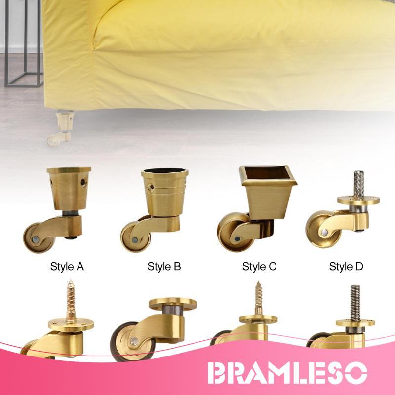 [Bramleso] Rodízio De Móveis Resistente , Roda Universal De Latão , Rolamento Silencioso Para Piano , Sofá , Mesa , Armá