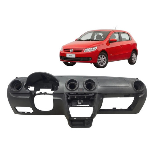 Capa Painel Frontal Tabelier Vw Gol G5 G6 G7 G8 2009 2023 Cinza-escuro