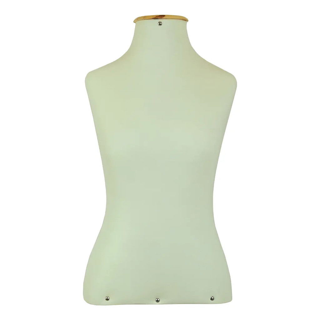 1 Manequim Feminino Forrado Busto  Sem Pedestal Cor Creme