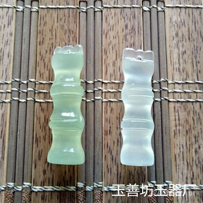 Pingentes de bambu Xiu Yu, fabricante de nós de bambu, pingentes de jade no atacado, acessórios de joalheria em estilo c