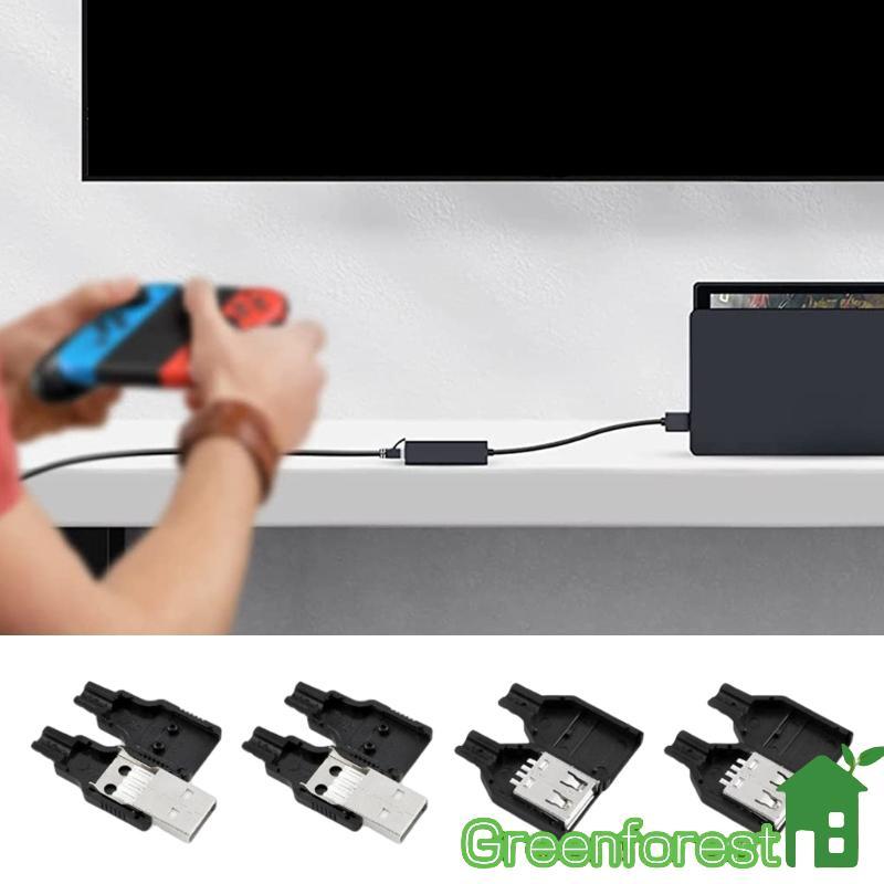 greenfor 10 Unidades USB Fêmea Conectores Plugue Tipo A 4 Pinos