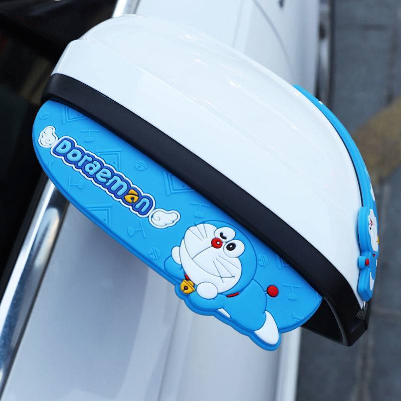 Car Universal Rearview Mirror Window Deflector Car Window Cartoon Rain Block Board Reflector Rainwater Proof hC0G
