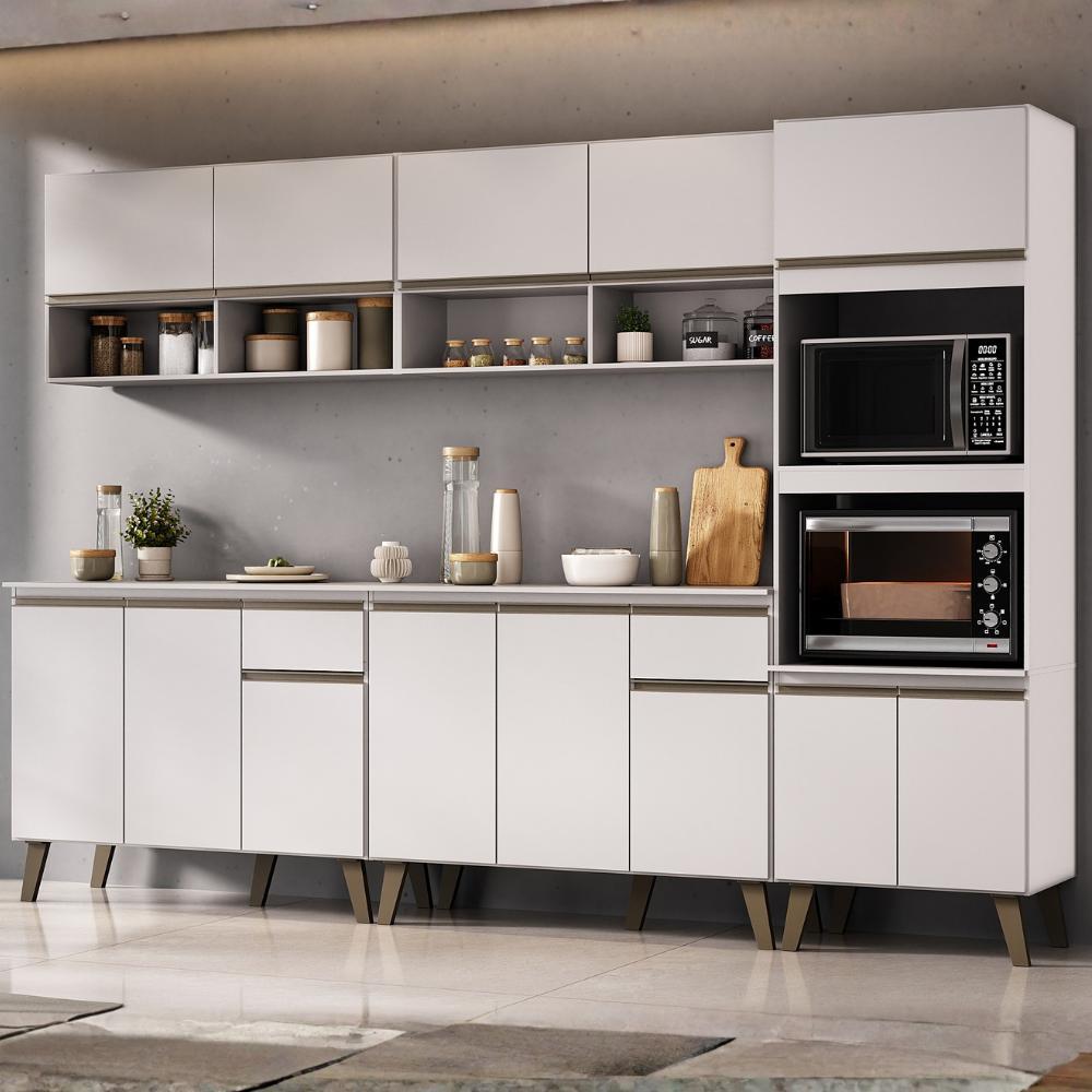 Armário de Cozinha Completa Atlanta Total Carraro Branca