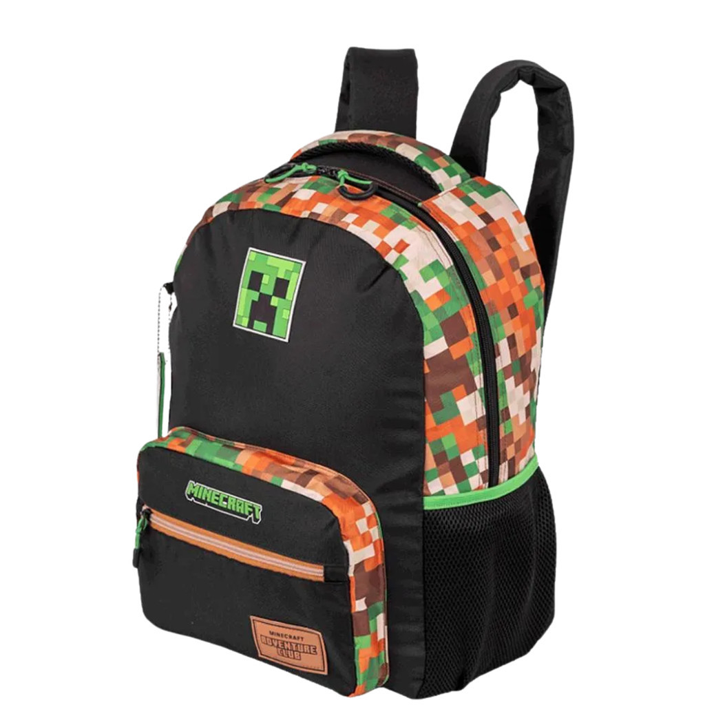 Mochila de Costas Sestini Minecraft X Outdoors Preto Magazine