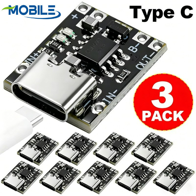 Módulo De Carregamento Eletrônico Faça Você Mesmo | Placa Tipo C Ultra-Pequena De 20.5 * 1.5 Cm Com Proteção Contra Curt