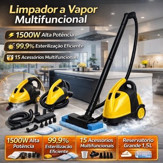 Máquina de Limpeza a Vapor Potente – Remove Gordura e Sujeira Sem Químicos, Higienização Profunda