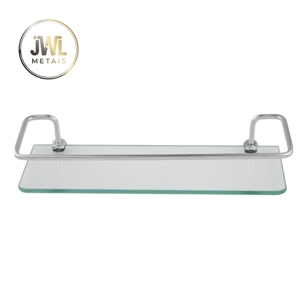 Porta Shampoo Ou Prateleira Vidro Banheiro Cozinha Reto Organizador De Box em Oferta na Shopee