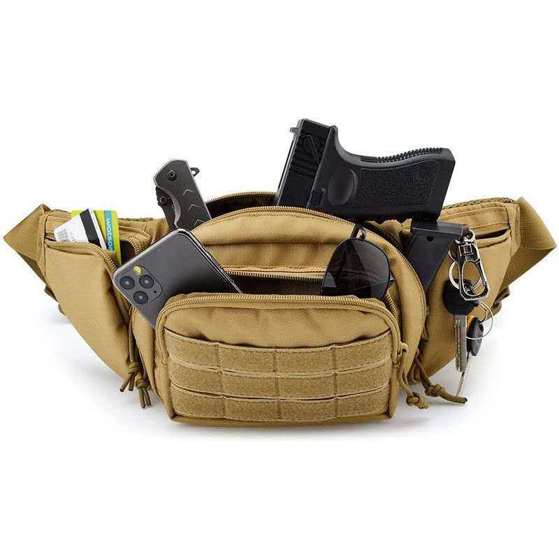Pochete Tática Militar Multibolsos Impermeável Resistente Camping Trilha Airsoft