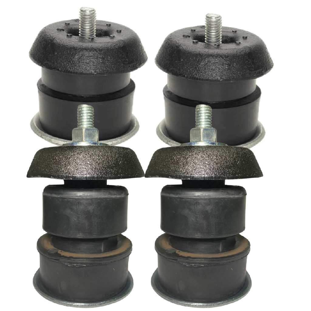 Kit 4 Coxim Suspensão Cabine Gm D20 D40 Traseiro E Dianteiro