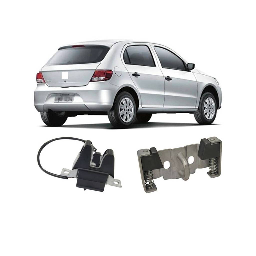 Kit Fechadura Porta Mala Gol G5 G6 G7 Batente Porta Mala