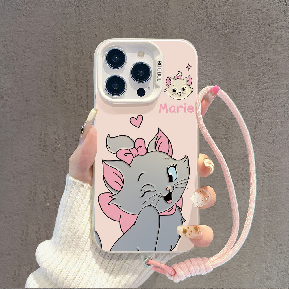 Capa Capinha Para iPhone 17 16 15promax plus 12 13 14 11 7+ 8+ XsMax com estampa de gata Marie A00640