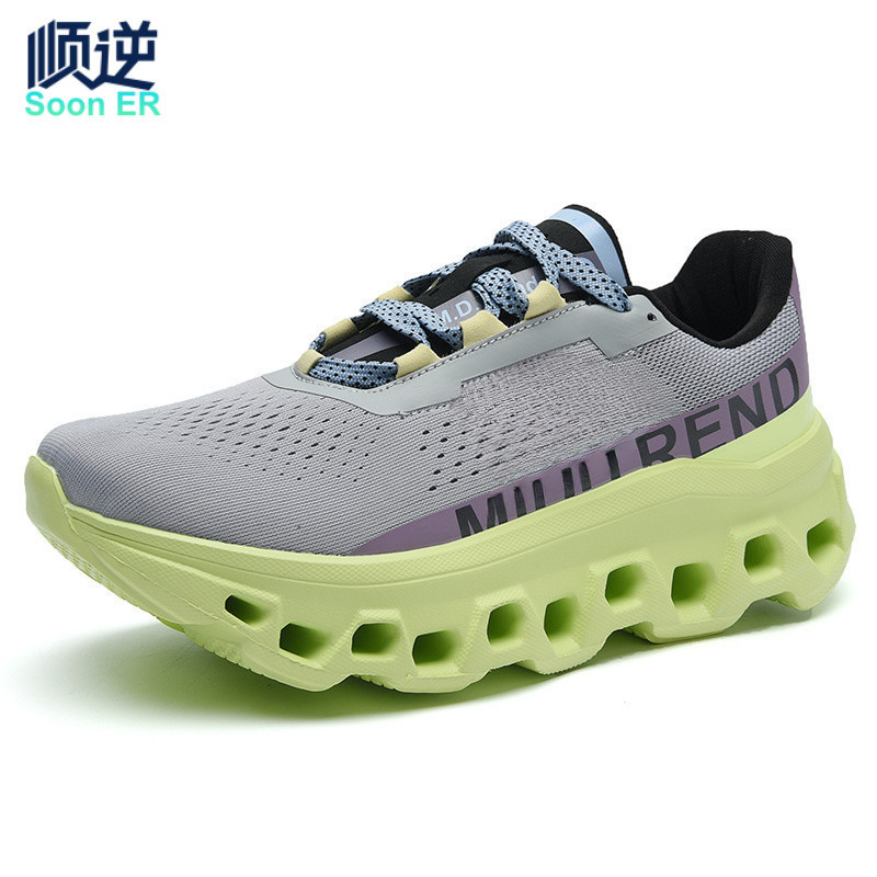 Leve tênis de corrida das mulheres dos homens sapatos amortecimento rebote respirável maratona longa corrida Jogging sap