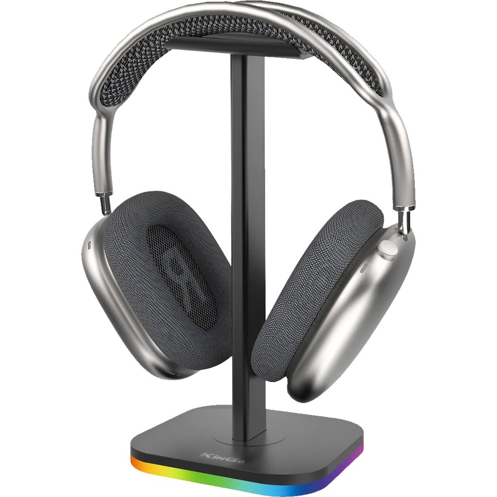 Suporte fixo Para Headset Fone de ouvido Gamer 22,5cm T-13 Base Com RGB Botão Liga/Desliga 5V 1A 2W
