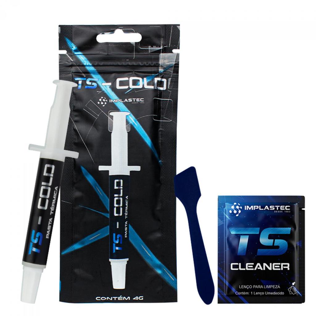 Pasta Térmica Implastec TS Cold Seringa 4g, PATSC410CX em Oferta na Shopee