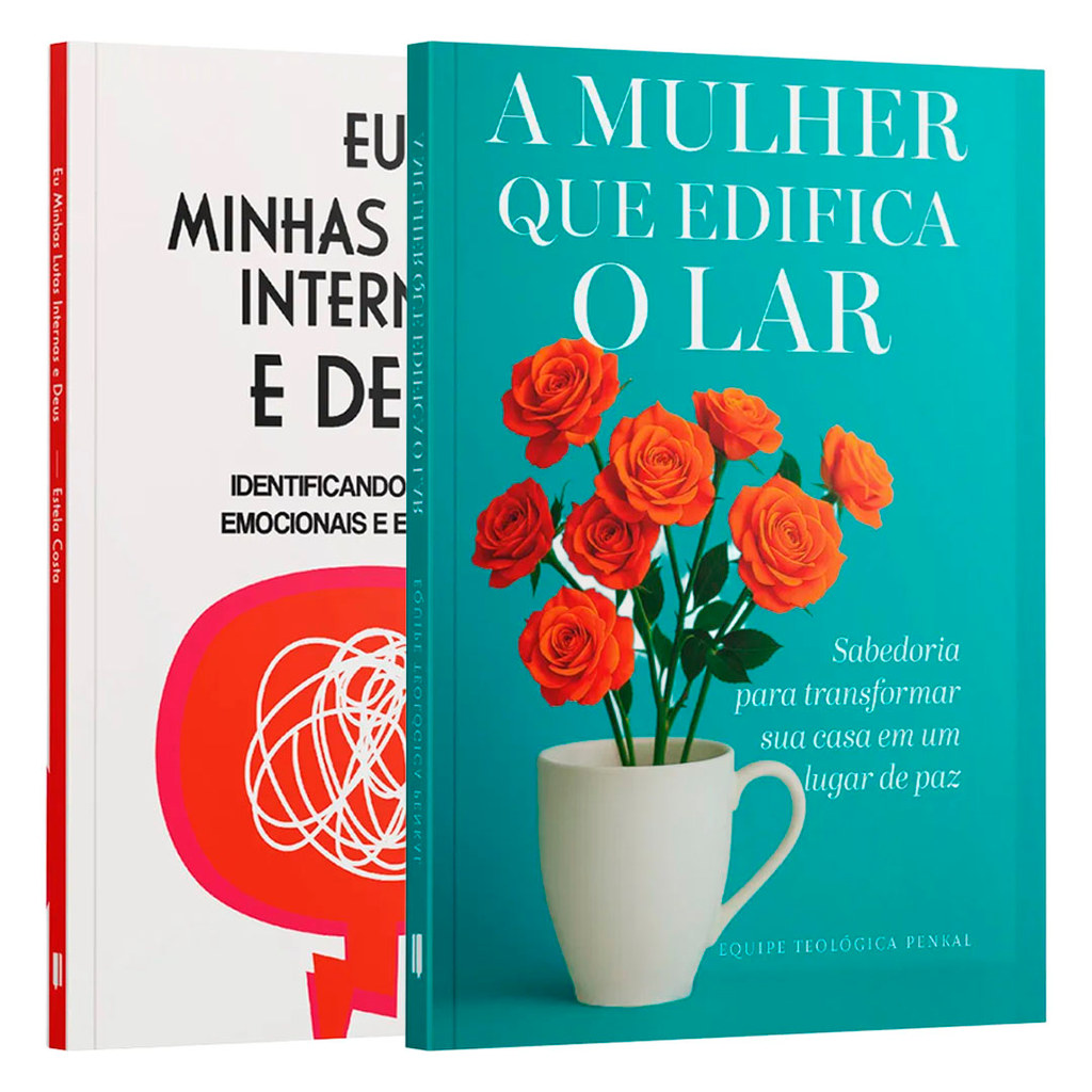 Kit Edificando Lares de Paz | Eu, Minhas Lutas Internas e Deus + A Mulher que Edifica o Lar em Oferta na Shopee