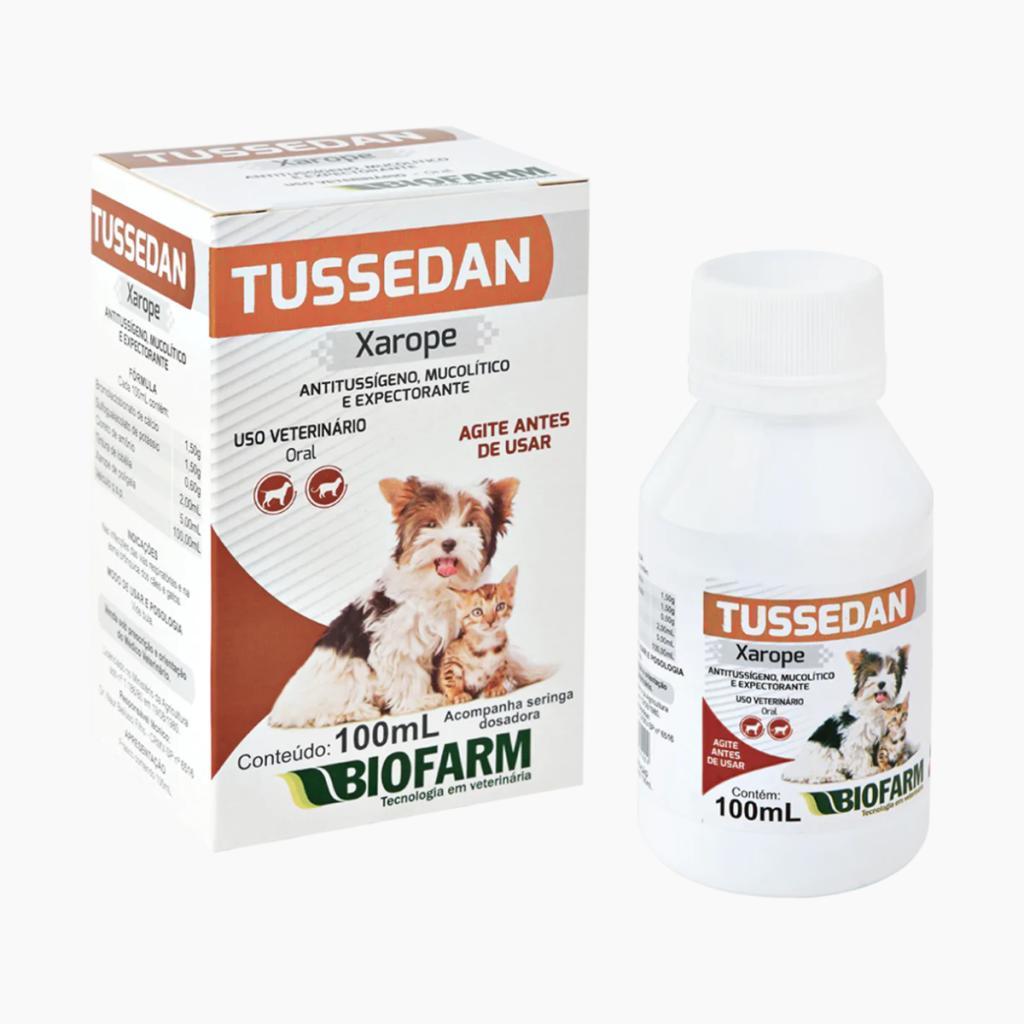 Tussedan Biofarm - 100mL Xarope para Tosse e Gripe de Cães e Gatos